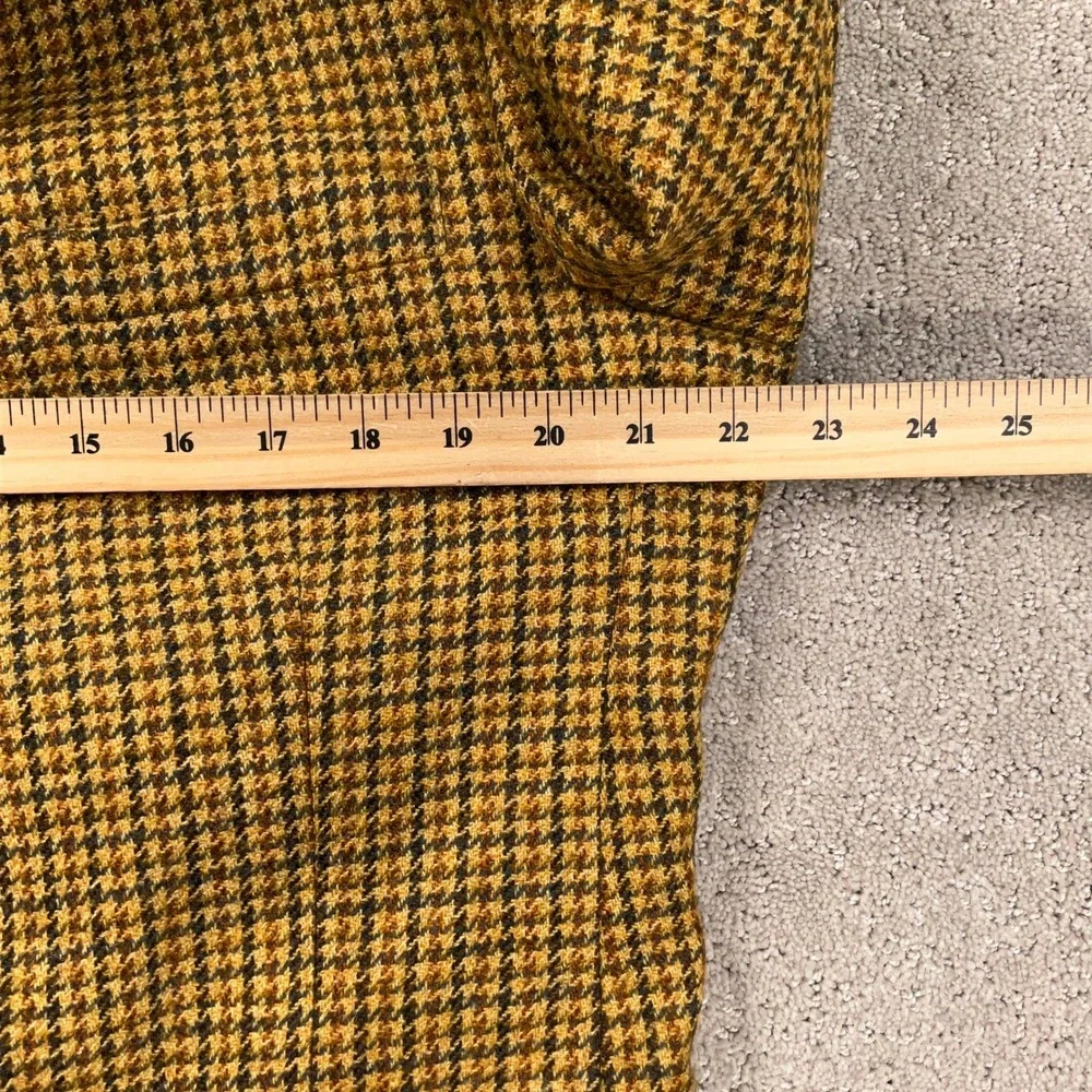 Tommy Hilfiger Blazer Men 42R Gold Rust Houndstooth Classic‎ American Jacket